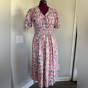 DownEast Multicolor Floral Scarf